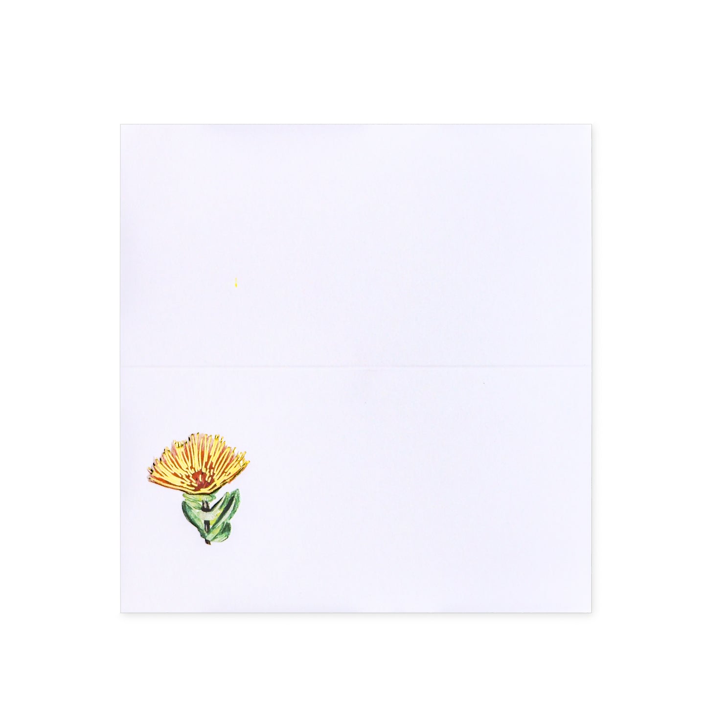 Red Ohia Lehua Flower Place Card