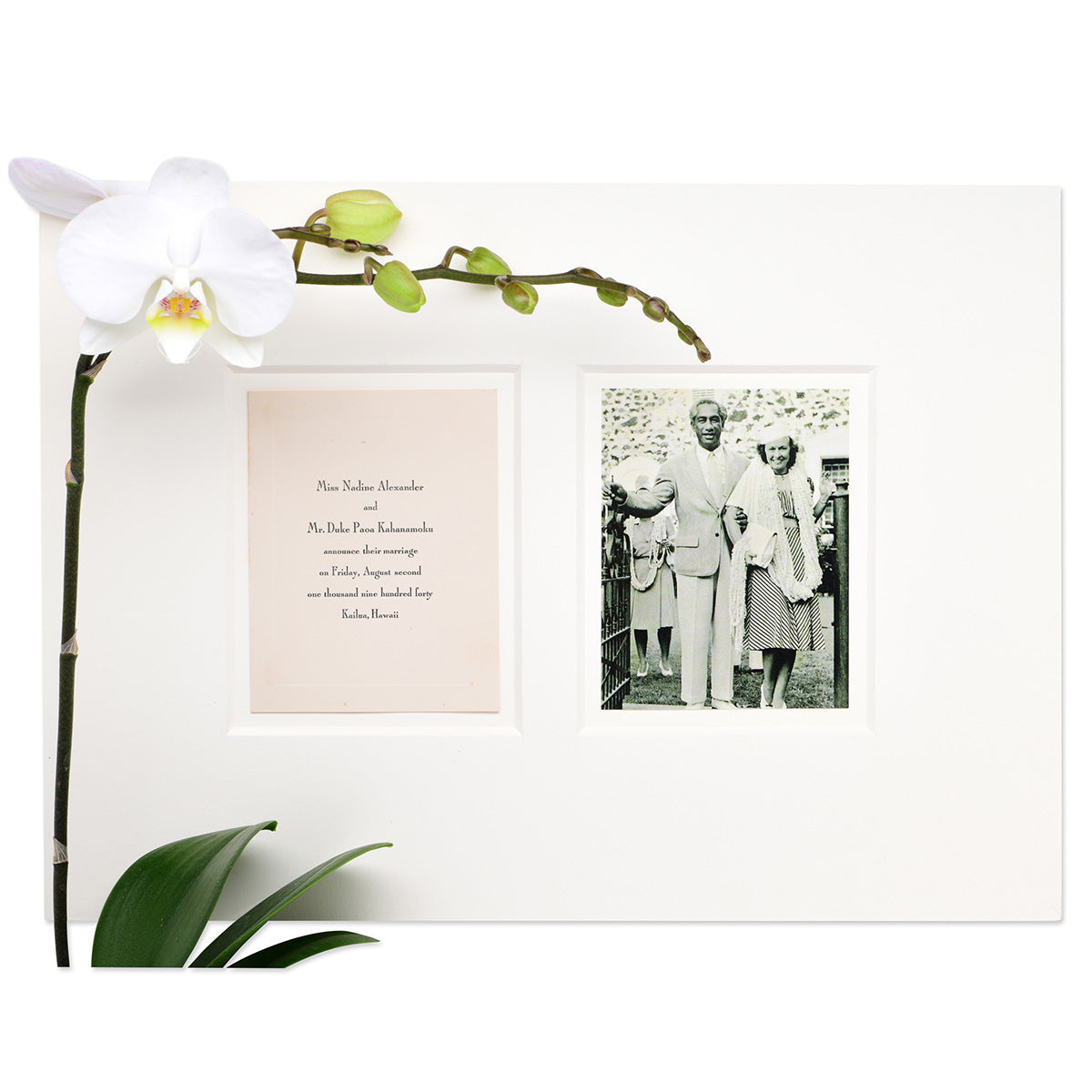 Duke Kahanamoku and Nadine Alexander marriage invitation