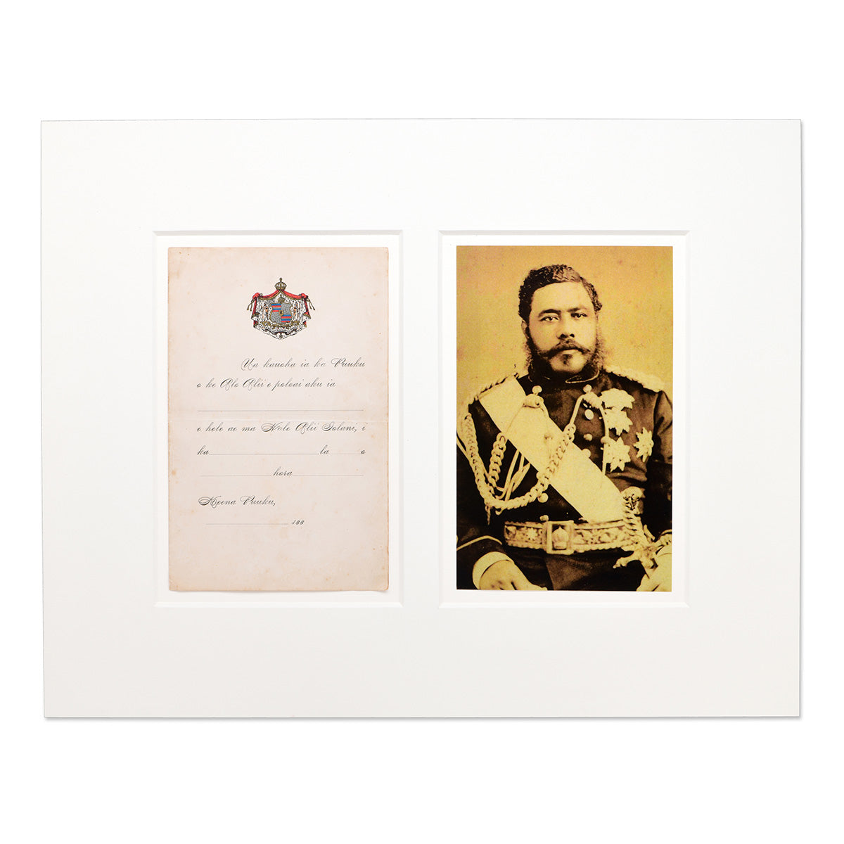 Historic Hawaiian insignia on stationery
