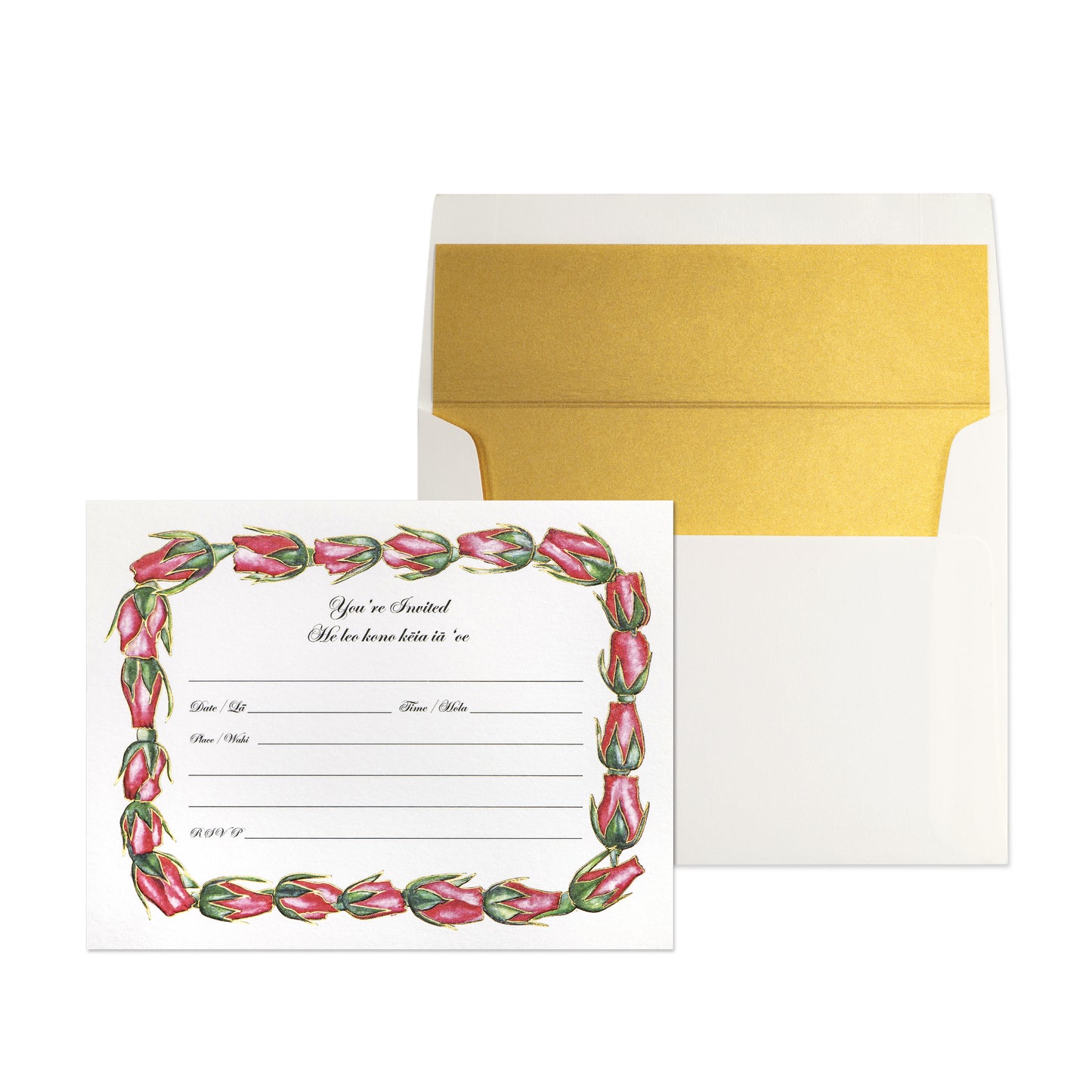 Lokelani Rose Invitation